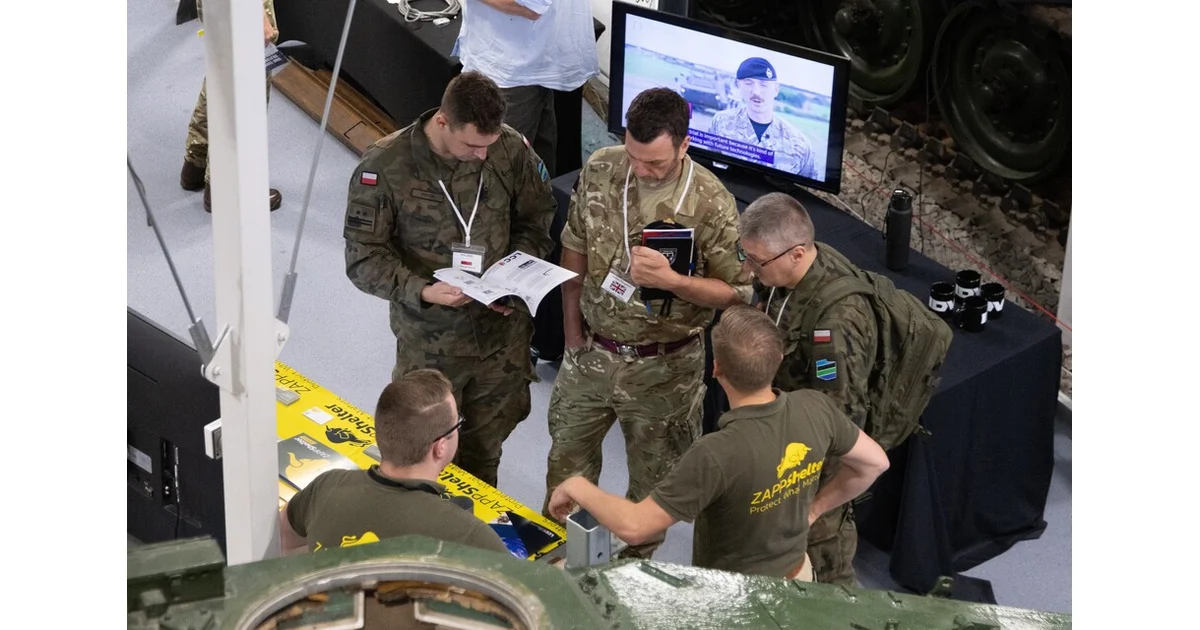 Imagem divulgada pelo GOV.UK na página sobre Exposição de Engenharia Militar destaca inovação britânica.